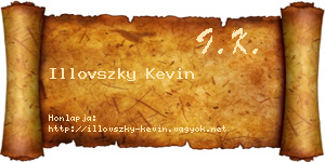 Illovszky Kevin névjegykártya